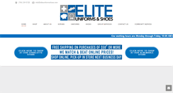 Desktop Screenshot of eliteuniformsshoes.com