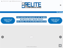 Tablet Screenshot of eliteuniformsshoes.com